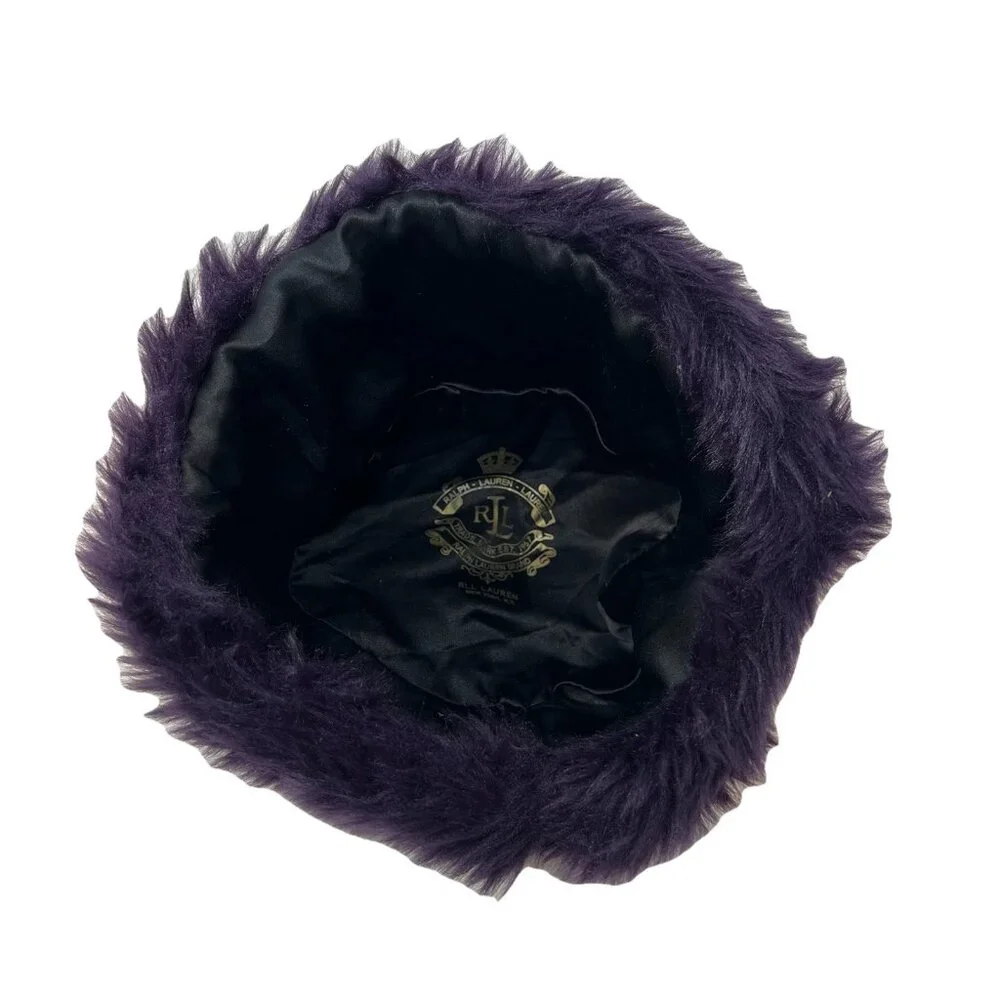Lauren Ralph Lauren LRL Women's 7 1/8 Faux Fur Hat Cap Russian Cossack Beanie